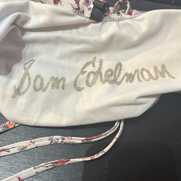 Sam Edelman Safari Animals One-Piece Swimsuit • XS •Halter Tie Cutout Pool Party - Picture 4 of 6